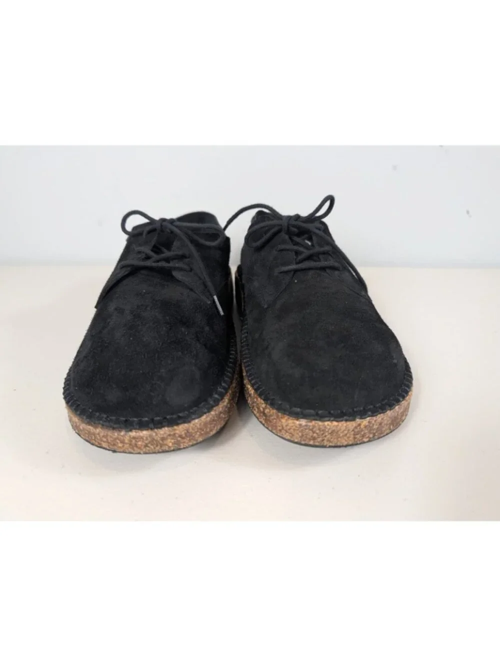 Birkenstock black suede Gary lace up oxford's shoes men's size 10